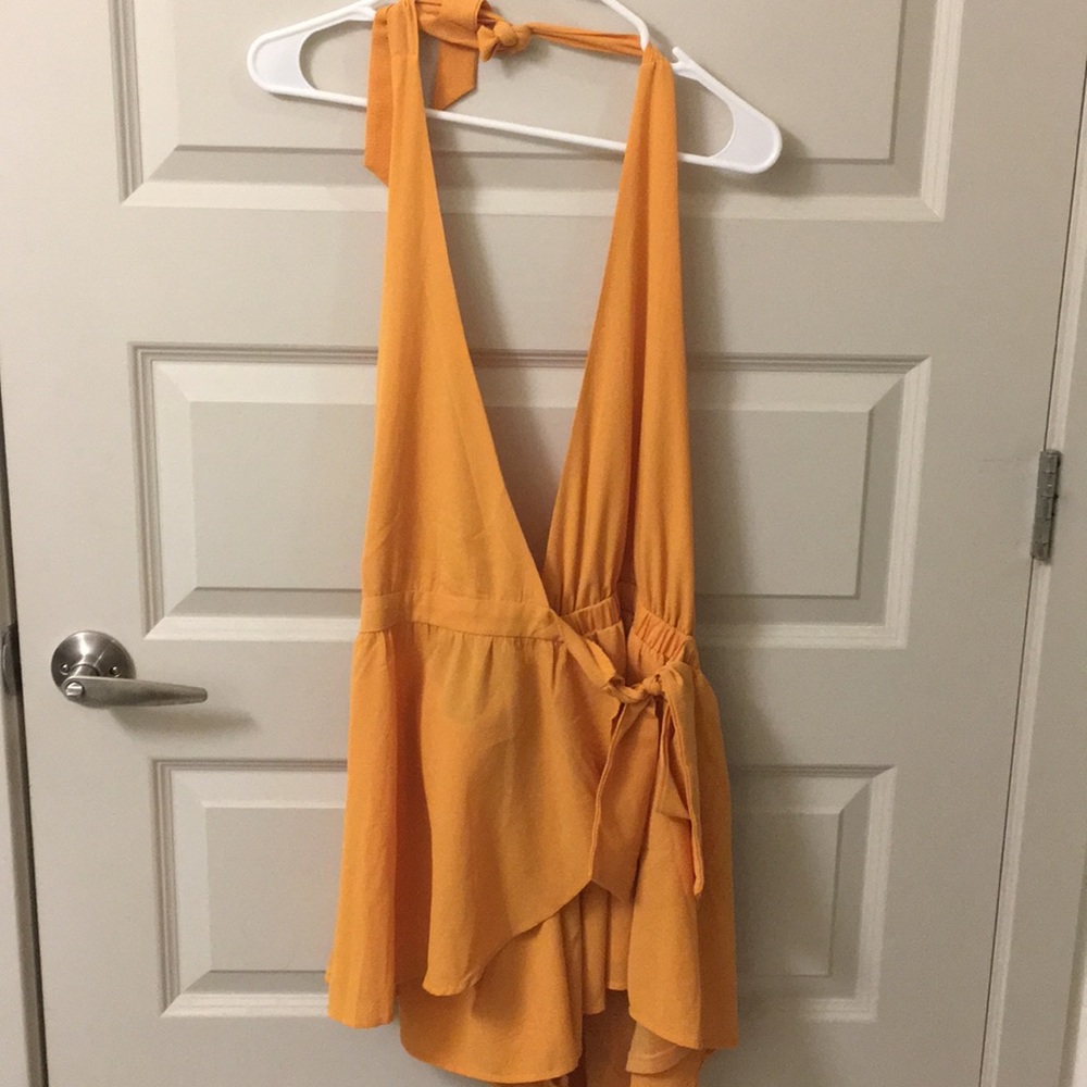 Halter Romper with Front Tie
